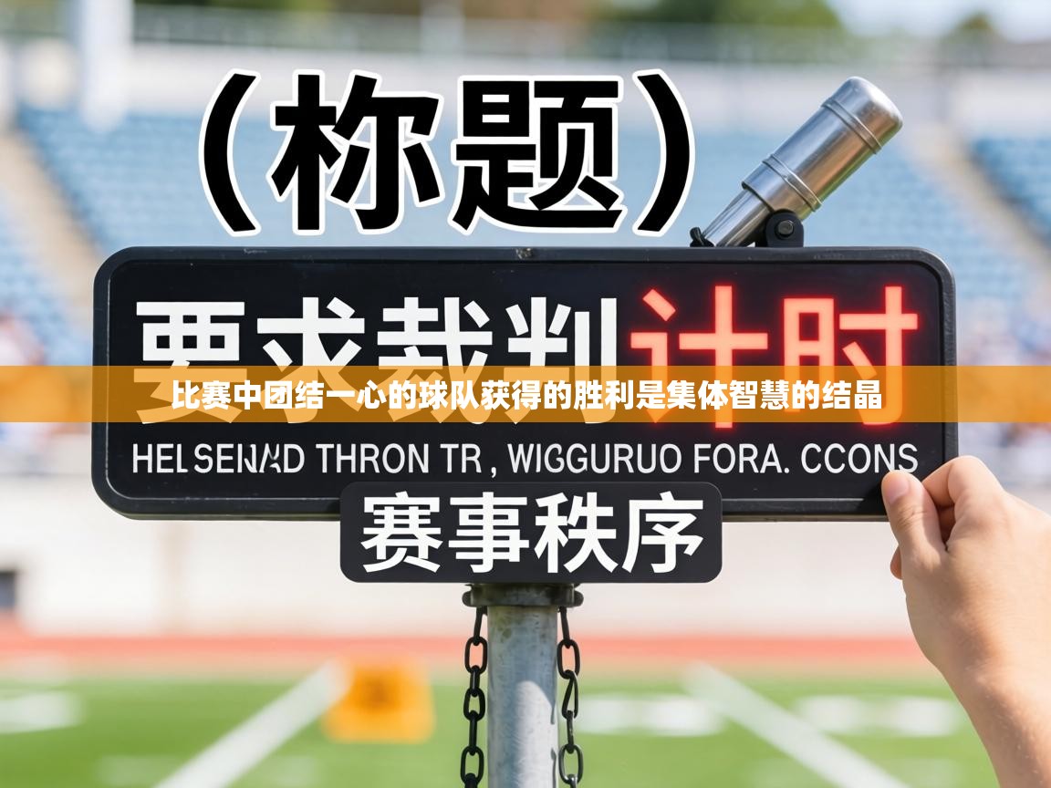 比赛中团结一心的球队获得的胜利是集体智慧的结晶 第1张